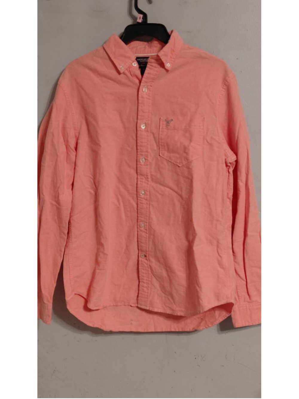 Men's American Eagle Coral Casual Button Down Shirt M
